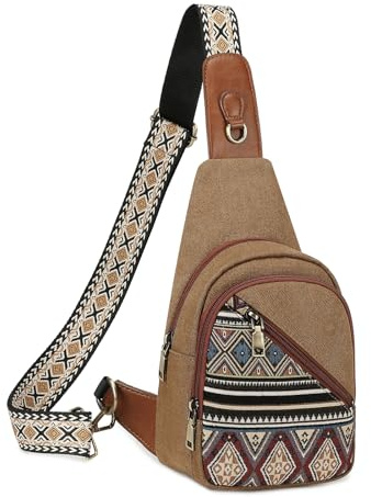 Love Deliver Bolso bandolera para Mujer, Bolso Cruzado para Mujer, Bolsos Cruzados Moda Casual Bolsa De Pecho Pequeño Crossbody Sling Bag para Trabajo Senderismo Escuela Viaje