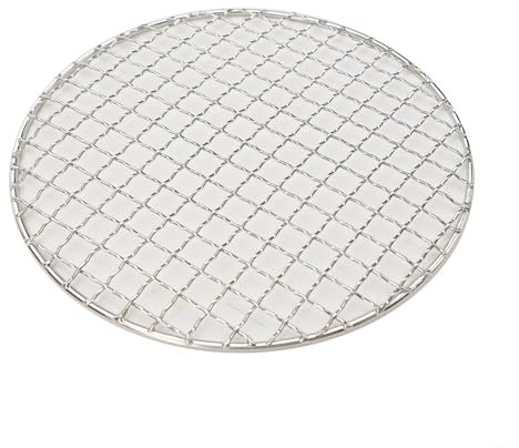 WIIYENA Rejilla redonda para asar, rejilla redonda de acero inoxidable para barbacoa, bandeja para hornear, parrilla de cocción (20 cm)