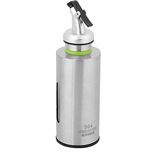Auslaufsichere Edelstahl-Ölflasche mit Sichtbarer PP-Auskleidung, Leicht zu Reinigen Zum Kochen, Backen und Grillen (150 ml)