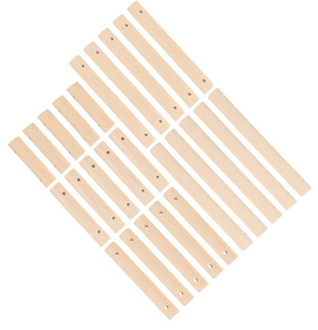 STOBOK 25stücke Unbearbeitete Holzstäbe Für -projekte Runde Holzstäbchen Verschiedenen Bastelmaterial Für Kreative Handarbeiten Vogelkäfig-spielzeug Und
