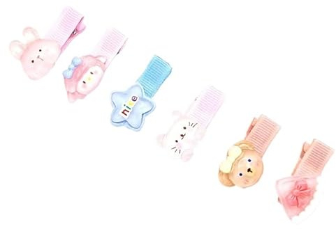 12st Korean Baby Hair Clips - Gentle Hair Accessories for Little Girls Hair Clips for Babies and Toddlers