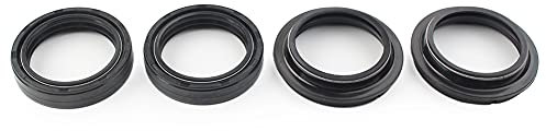 FSFYUK Vorderradgabel Dämpfer Stoßdämpfer Gabel 43X54-11mm Öl Dichtungen & Staub Dichtungen Schwarz