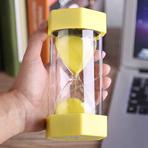 Walfront Timer de Sable, Chronoméateurs de Sable de Sablier coloré, Minuteries de Sable de Sablier, Minuteur de Sable de Sablier, 3 Min / 10 Min / 20 Minutes / 30 Minutes / 60 Minutes de