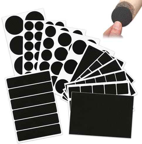 128 Stück Anti Rutsch Pads, Anti Rutsch Pad Selbstklebend für Möbel, EVA Antirutsch Aufkleber, Runde Rechteckige Möbel Rutschhemmer, Möbelstopper Antirutsch Pads für Möbelfüße Stuhlbeine Hartholzböden