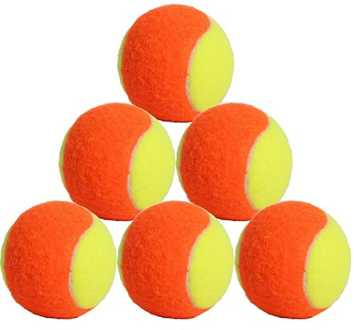 AICHUAN Tennisbollar med låg kompressionsscen tennisboll för nybörjare ungdomar barn träning för enkel transport (orange)