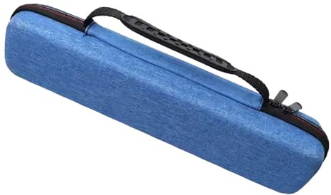 Recorder Instrument Case, Recorder Flute Bag, Soprano Recorder Hard Case, Recorder Storage Box, Music Instrument Storage Pouch, EVA Zipper Carrying Bag,Compact Music Instrument Bag for Flutes (Blue)