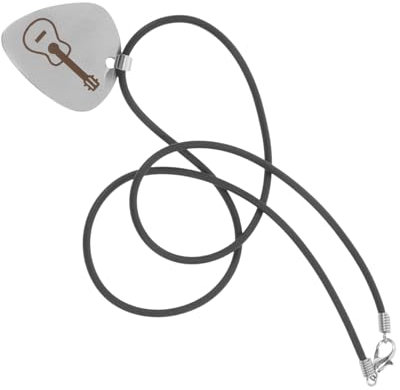 Abaodam Gitarre Plektron Halskette Aus Titanstahl Für Männer Und Frauen Stilvolles Musikgeschenk Für Teenager Einzigartiges Design Für Musikliebhaber Vielseitig Tragbar Zu Jedem Anlass