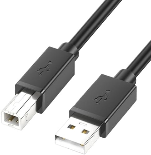 Ceprznvey Printer Usb Cable, a Male to B Cable, 2.0 High Speed Cord, Stable Data Transfer, Plug and Play Design, Computer Laptop Use, 2.0 Data, Male a to B, 84
