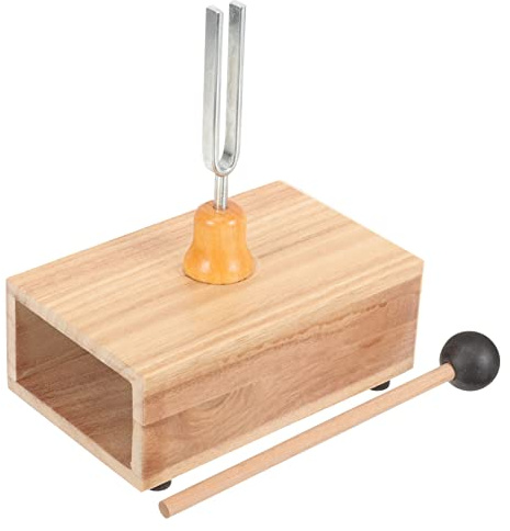 Diapasón 512 Hz de Acero para Terapia de Sonido y Yoga | Incluye Mazo de Madera, Apto para Meditación y Relajación, Uso en Experimento Acústico y Enseñanza
