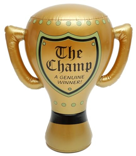 VICASKY Pokal Kinder Ballon Dor Pokale Groß Replikat Party DFB-Pokal Klein Goldene Figuren TrophäE TrophäEn Goldener Aufblasbare Spielzeug Kinder, Ideal Sportveranstaltungen 53cm