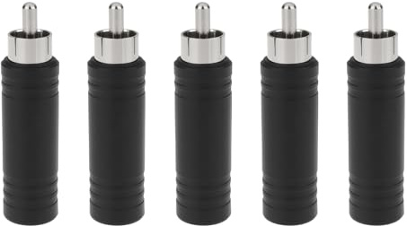 SG Store Lot de 5 adaptateurs RCA mâle vers prise jack mono femelle 6,35 mm