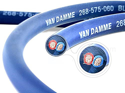 Van Damme Professional Blue Series Studio Grade 2 x 0.75 mm (2 core) Twin-Axial Speaker Cable 268-575-060 10 Metre / 10M