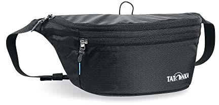 Tatonka Hüfttasche Ilium M - Bauchtasche mit großem Hauptfach und Flacher Reißverschlusstasche - schwarz