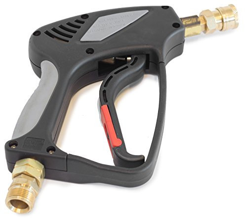 ✦ Pressure Washer Short Spray Gun ✦ 4000 PSI / 275 bar Rated, M22 Thread Connection, Suitable for Water High Pressure Washers, by WASPPER