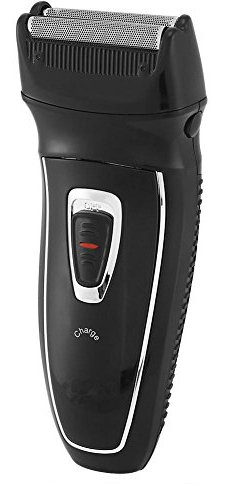 Elektro Herrenrasierer Wiederaufladbar mit Ladeanzeige und Precision Cut Technologie | Barttrimmer für tägliche Rasur | Schwarz