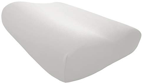 Edda Lux Bezug passend für Tempur Shape Schlafkissen S, M und L, 50 x 31 cm, formbeständiger Jersey Kissenbezug für Nackenstützkissen, aus 100% Baumwolle, in Weiss