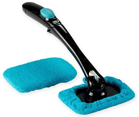 Windshield Wizard | Windscreen Cleaner | Interior Exterior Cleaning of Your Car Windscreen | Movable Mop Head | Washable Microfibre Cleaning Cloths | The Original as seen on TV