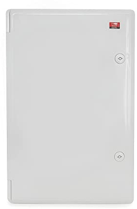 KOOP Elektro ABS Verteilerschrank Schaltschrank mit Verriegelung Tür mit umlaufender Dichtung 430x660x210 Industriegehäuse IP65 mit verzinkter Montageplatte