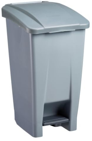 Poubelle mobile à pédale Mobily Green - 60l - gris / gris