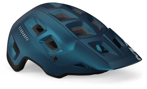 MET Helm, Erwachsene, Unisex, Blau, Mattschwarz, Größe L