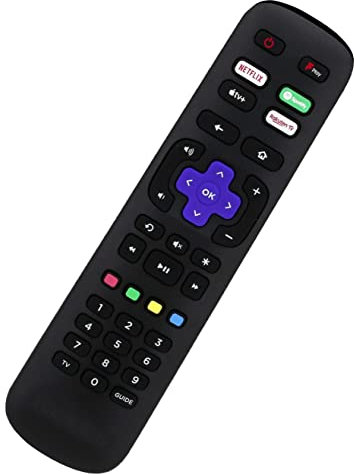 Fernbedienung kompatibel mit TCL ROKU TV mit Spotify, Netflix, Rakuten TV, Freeview Play für 32RS520K 40RS520K 43RP620K Fernseher