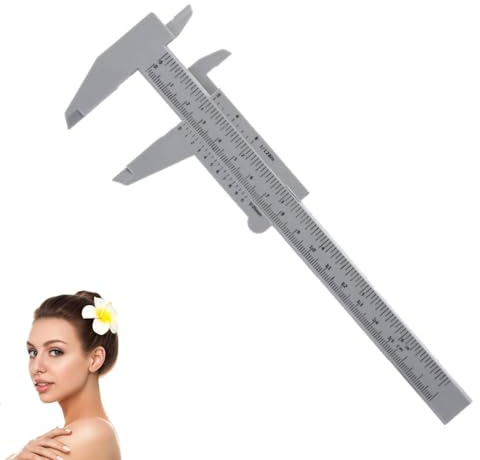 Regla de cejas Microblading de 150 mm, calibrador Vernier de cejas de plástico, herramienta de mapeo de medición de cejas, suministros de microblading para maquillaje de cejas Microblading, tatuaje de