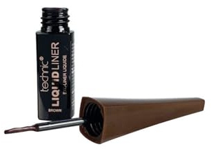 Technic Liquid Liner Brown Natural Quick Drying Easy Eyeliner Stroke Eyes Beauty