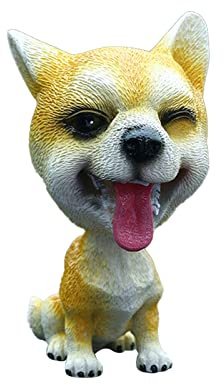 YEKUYEKU Auto Wackelkopf Hundefigur, Wackelhund für Auto, Niedliche Hundedekoration für Armaturenbrett, Fahrzeugdekoration, Heimdekoration