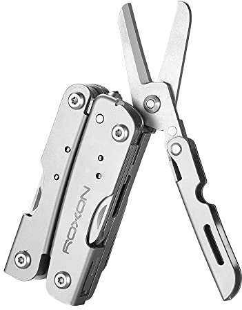 ROXON M2 14 en 1 Mini Multiherramienta Pequeña y Ligera con Tijeras Plegables Mini Storm