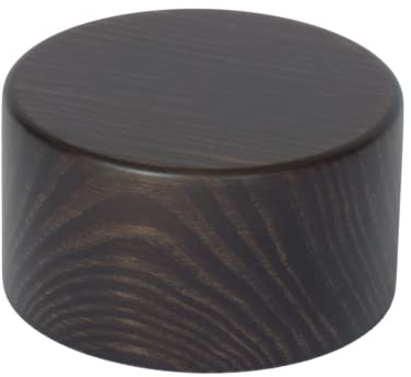 GRECA Peanas circulares acabado Nogal. Altura: 6.5 cms. Madera maciza. (Diámetro 12 cms)