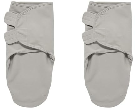 Meyco Baby Uni Pucksack, Erstausstattung Neugeborene (Pucktuch für Babys ab 0-3 Monaten, weicher Schlafkomfort, 100% Baumwolle, atmungsaktiv, Einschlafhilfe), Grau (Packung mit 2)