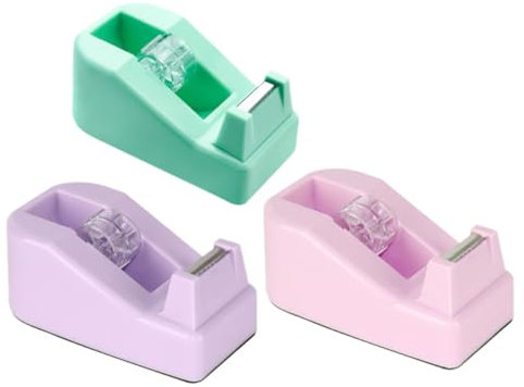 EXCEART 3st Bandschneider Cloud-klebebandabroller Paketbandabroller Spender Mit Sockel Büroklammerhalter Washi-tape-spender Rollenbandhalter Schreibtisch Strukturiertes Papier Plastik Kind