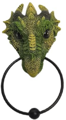 Front Door Knocker | Deep Ocean Creature Dragon Resin Knockers - Antique Door Knocker Figurine for Home, Theme Cafe Decoration