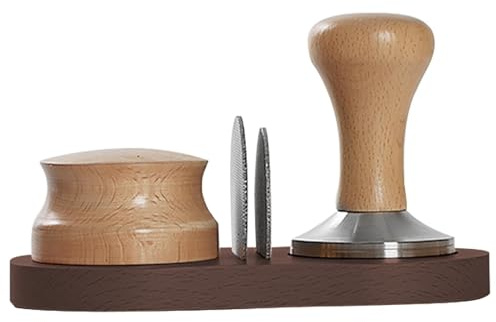Tamper Mat - Stand Up Coffee Tamper Stand - 16.7 x 8.8 cm / 6.57 x 3.46 Inch Coffee Press Pad, Non-Slip Coffee Tamper Organiser for Kitchen Countertop