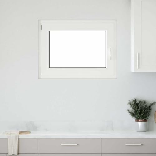 vidaXL Källarfönster RISOR 90x70 cm Tilt- och vridfönster DIN vänster antracit