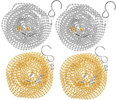 PAMINGONO Volleyballnetz zum Messen der Netz Höhe 4 Stück aus Kupfer für Schiedsrichter Messkette Langlebig und Leicht bei Volleyballspielen und Anderen Gelegenheiten