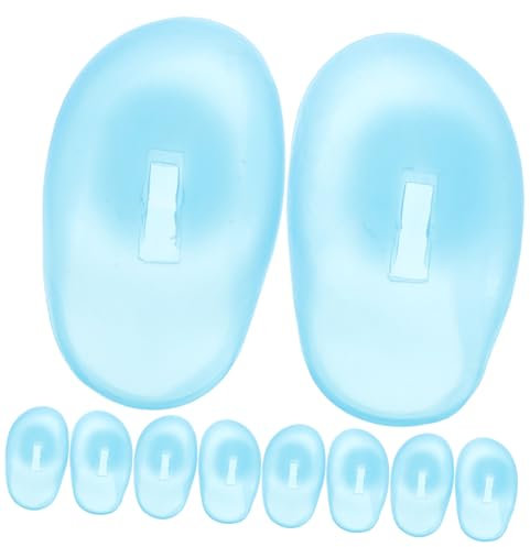 VICASKY 5pairs Reusable Ear Covers for Hair Dye Ear Protection Earmuffs for Salon and Home Use Staining Silicone Covers for Hair Coloring Dyeing