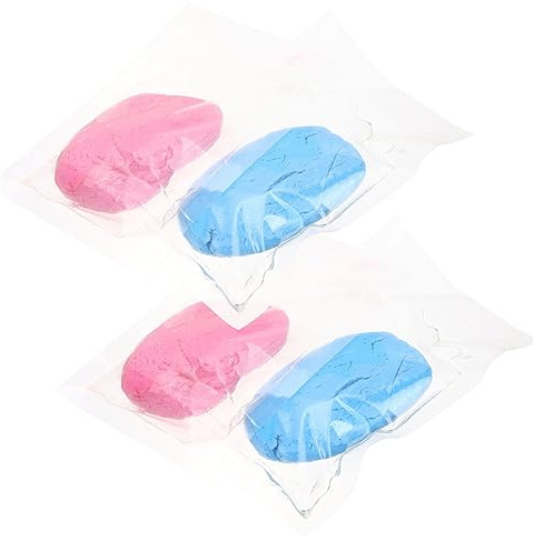 BESPORTBLE 4 Pcs Newborn Footprint Ornament Kit with Mud Material, Easy to Use Hand and Foot Mold for Baby Keepsake, Ornament for Home or Baby Shower Decoration