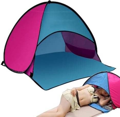 Sun Shelter Tent – Windproof Pop-Up Shade, Mobile Beach Pavilion | Compact Outdoor Camping Canopy, Portable Privacy Tent, Picnic Cover, Mini Sunshade with Phone Stand for Travel and Rest