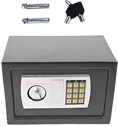 Caja de seguridad digital con cerradura de teclado para uso doméstico y hotel, caja fuerte para armario montado en la pared