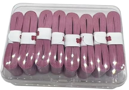 predolo 8 Cintas de Agarre para Raqueta de Tenis, Absorbentes, Secas, Cómodas, de Poliuretano, Adecuadas para Raquetas de Tenis, Bádminton, Squash Y Picklebal, Rosa Claro