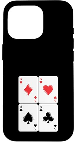 Jeu de Cartes à Jouer au Poker Quatre en Son Genre Coque pour iPhone 16 Pro