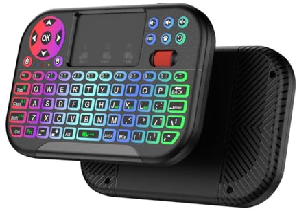 M2 Mini Clavier sans fil Bluetooth 2,4G rétroéclairé pavé tactile TV
