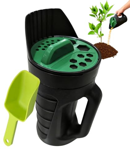 Esparcidores Manuales para Céspedes - Herramienta de abono para jardín - Esparcidor de abono para suelo | Para jardineros, césped, granja, invernadero, cultivadores, plantas, hortalizas, flores, pat