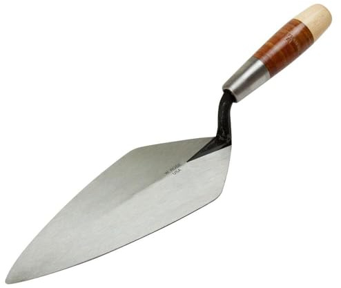 W. Rose RO316-10 10 Narrow London Brick Trowel w/Leather Handle