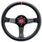 Sparco Volante Sportivo Universale 'R330 Champion Dish' - Pelle Nero - Diametro 330mm