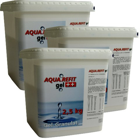 Aqua REFIT Wasserkern Vergelung in Wasserbetten, Gelbetten - Wasserbett Gel Granulat Pulver 11,33 €/kg (7.5 kg)