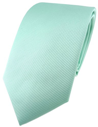 TigerTie Designer Krawatte in Uni Einfarbig - Rips Struktur - Binder Tie