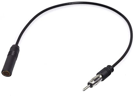 Bingfu Car Radio Antenna Extension Cable 50cm / 20 inch FM AM Radio Car Antenna Extension Coaxial Cable Cord DIN Plug Connector for Vehicle Truck Stereo Head Unit CD Media Receiver Player