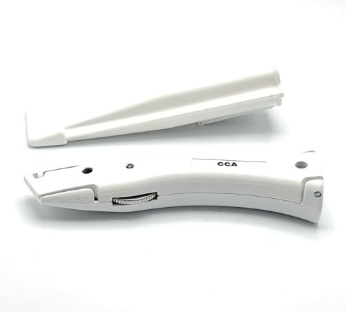 CCA TradeUnderlay White Knife Carpet Fitter Economy Tool with matching White Holster